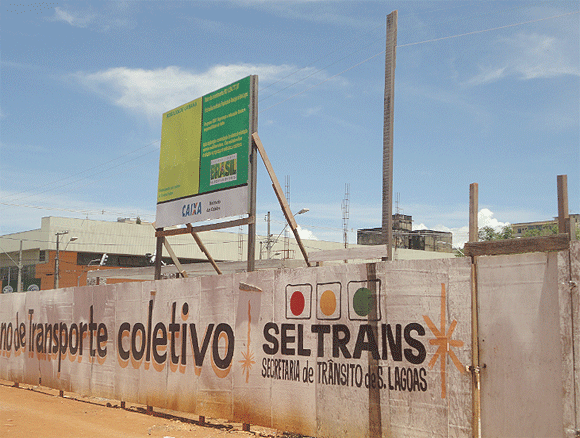 Obras do Transbordo do Transporte Público serão retomas em breve - Imagem: Setelagoas.com.br