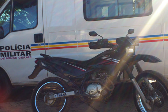 Moto roubada, recuperada pela PM / Foto: Divulgação