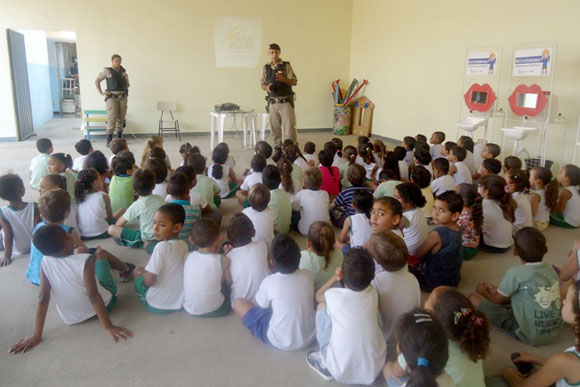 Palestras em escolas também foram realizadas / Foto: Divulgação 