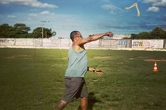 André treina em campos de Sete Lagoas / Foto: Arquivo Pessoal