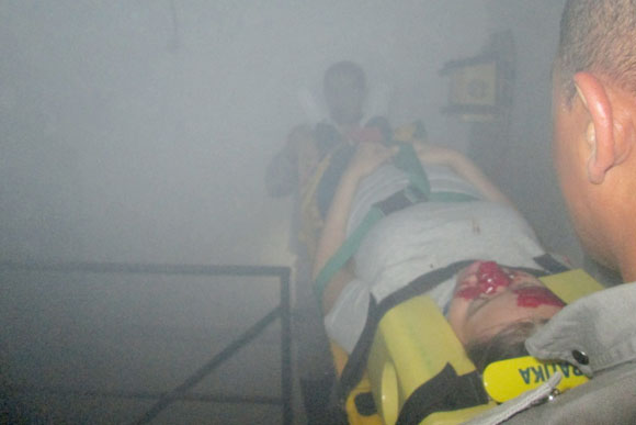Bombeiros e Samu fizeram o resgate das vítimas / Foto: Divulgação Brigada 103