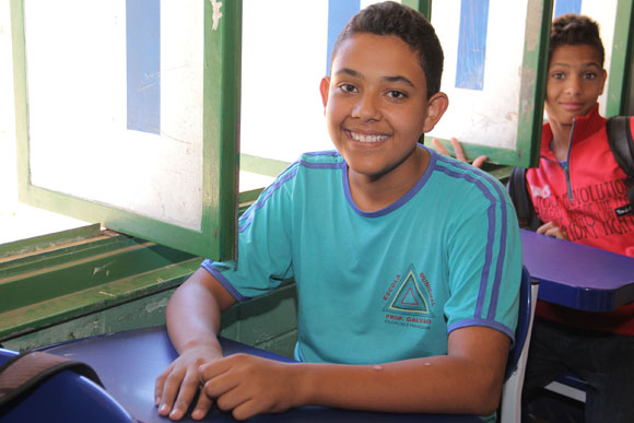 Wendrik de Oliveira Santana, estudante do 7º ano na Escola Municipal Professor Galvão / Foto: Divulgação