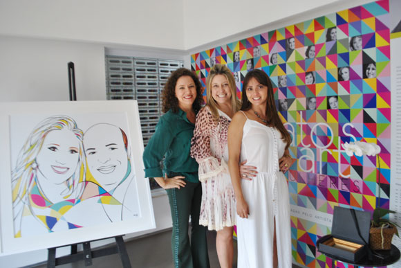Regina Márcia, Ana Paula Leal e Marília Couto, proprietárias da Galeria A + Arts / Foto: Juliana Nunes