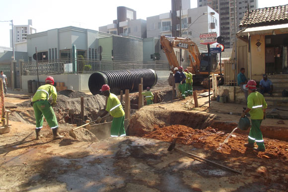 Obras de drenagem seguem pela cidade / Foto: Divulgação