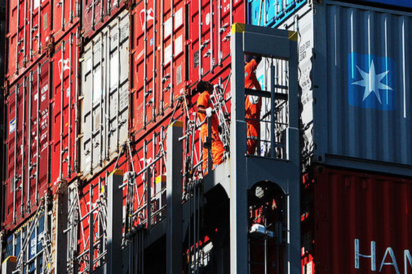 Exportação pelo porto de Santos / Foto: Abril