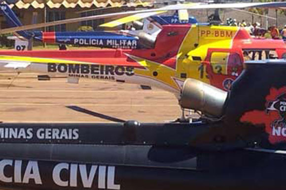 Helicópteros auxiliam nas buscas / Foto: Divulgação