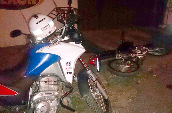 Polícia recupera moto roubada