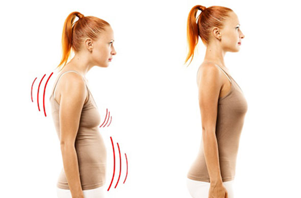 Estando em pé, fique com o corpo ereto para correção da postura e aumento do metabolismo / Foto: institutofisiomar.com.br