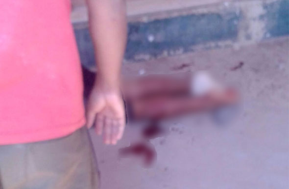 Alexandre Magno de Sousa Filho de 21 anos foi executado levou 13 tiros e morreu no local/ Foto: Enviada via Whatsapp