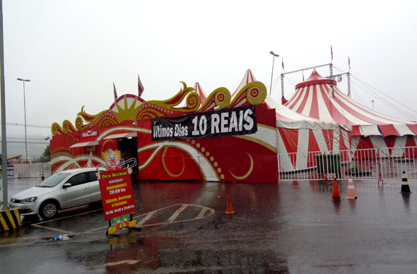 As programações do circo continuam normalmente / Foto: Tatiane Guimarães