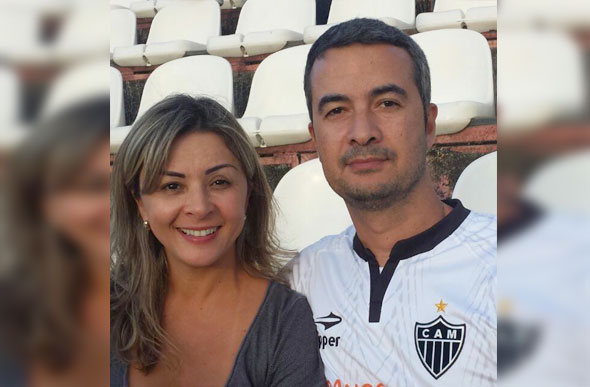 O neurocirurgião, Geraldo Alves da Silva Junior e sua esposa Andreia, os dois sofreram acidente na BR-040 / Foto: enviada pelo whatsapp