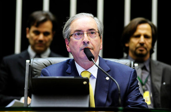 Presidente da Câmara dos Deputados, Eduardo Cunha, em pronunciamento sobre os reajustes da Casa / Foto: Gustavo Lima
