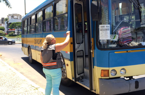 Veículos de transporte escolar também foram alvo da ação / Foto: Divulgação 