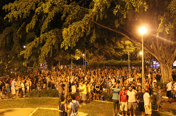 Público que curtiu o RocknBlues na Praça do Carmo / Foto: Divulgação