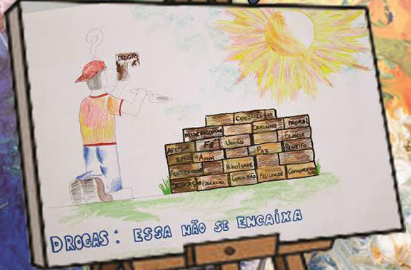 Cartaz campeão do 6º ao 8º ano, de Ryan Gabriel /Foto: divulgação Prefeitura SL