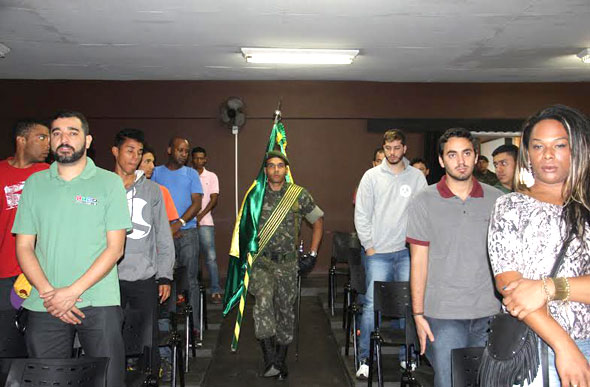 Cerimônia de dispensa na Junta de Serviço Militar / Foto: Ascom Prefeitura SL