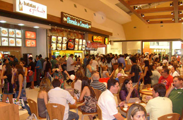 Praça de alimentação / Foto: brshoppings.com.br