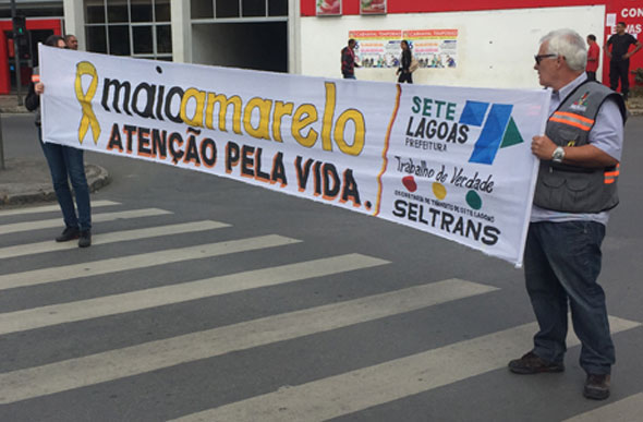 O Maio Amarelo pretende conseguir a participação de todos os cidadãos / Foto: Divulgação