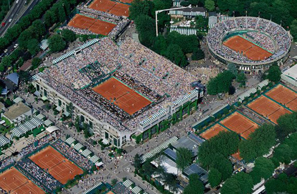 Complexo de Roland Garros em Paris / Foto: Divulgação 