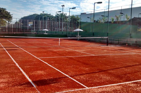 Quadra de tênis do Clube Náutico de Sete Lagoas / Foto: Divulgação