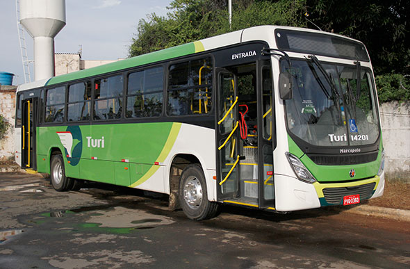 Novo modelo de ônibus da Turi / Foto: Alan Junio 