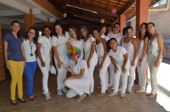 Alunas do Curso Técnico em Enfermagem do Senac Sete Lagoas na Creche Paulo de Tarso/ Foto: divulgação Senac