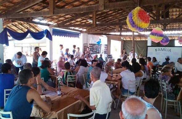 Festa da família lotou o espaço de recreação da Vila / Foto: reprodução facebook