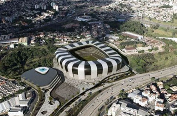 Imagem do provável projeto do estádio do Clube Atlético Mineiro / Foto: Divulgação / prorrogação.com.br