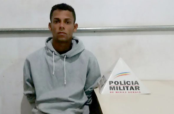 Mikael é acusado de cometer diversos assaltos no município de Matozinhos/Foto:Polícia Militar