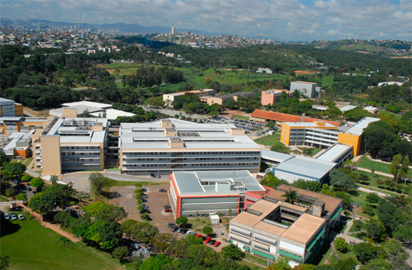 Complexo de prédios das engenharias na UFMG / Foto: Divulgação/UFMG