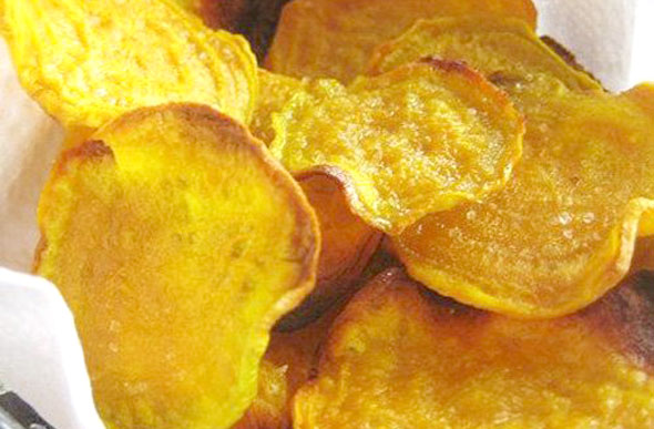 Chips de batata doce / Foto: tempodecozimento.com