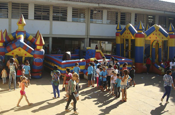 O Circuito de Lazer é um projeto recreativo destinado a crianças de área de vulnerabilidade social/ Foto: divulgação