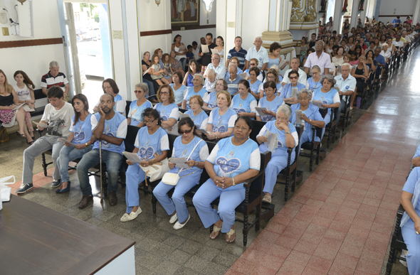 Voluntárias participaram da missa de comemoração dos 30 anos/ Foto: ascom HNSG