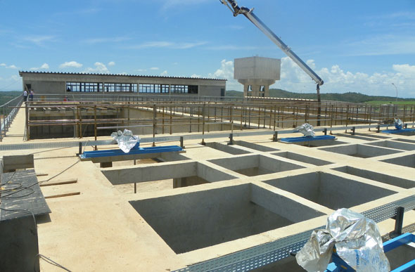 O sistema terá capacidade para transportar 500 litros de água por segundo / Foto: Ascom SAAE