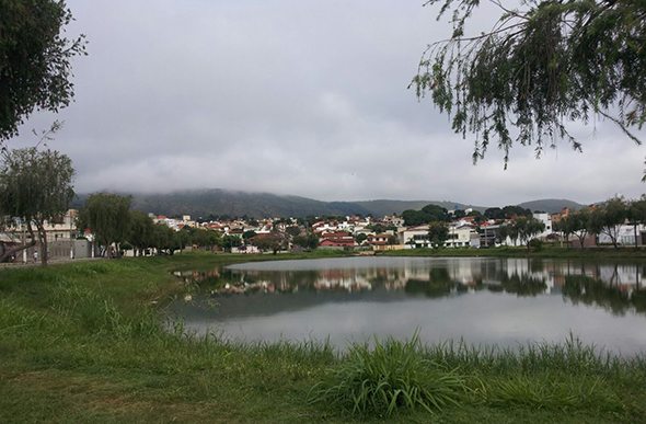 Lagoa do Cercadinho na manhã desta sexta-feira (12)/ Foto: Maíra Almeida