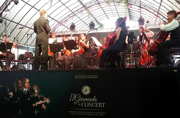 Apresentação da Orquestra Jovem no II Gramado In Concert / Foto: reprodução facebook