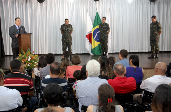 Solenidade de posse do novo delegado da 6ª Delegacia de Serviço Militar / Foto: Ascom PMSL