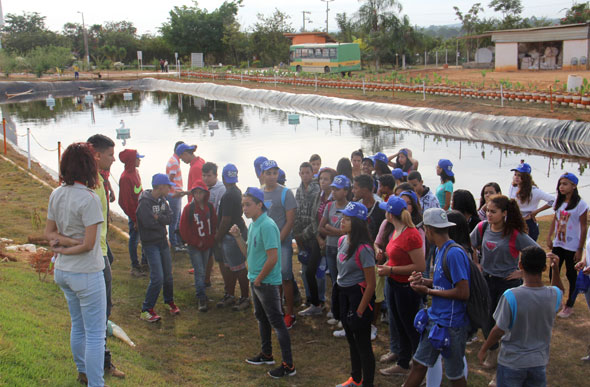 Estudantes em visita ao Aterro Sanitário de Sete Lagoas / Foto: Ascom PMSL