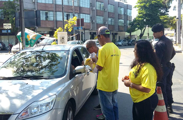 O Maio Amarelo tem por objetivo contribuir para a diminuição dos índices de mortes e feridos no trânsito / Foto: Ascom PMSL