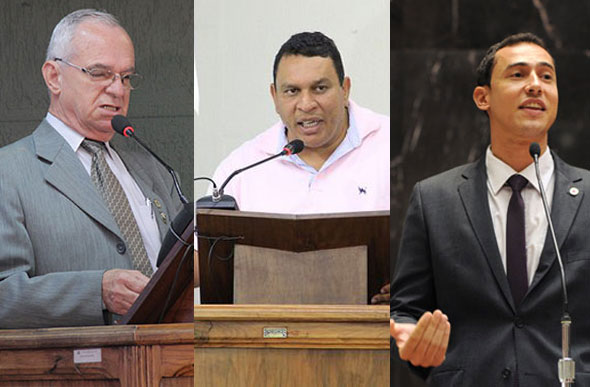 Os vereadoes Caramelo e Pastor Alcides, e o deputado Douglas Melo já anunciaram a mudança de partido/ Foto montagem