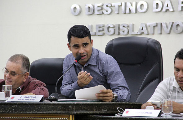 Presidente da Câmara Municipal Fabrício Nascimento (PRB) / Foto: Ascom Câmara