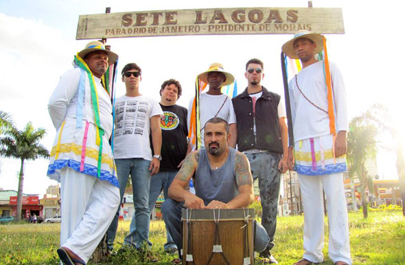 As bandas sete-lagoanas Ganga Bruta + Congadar se apresentaram no evento / Foto: Divulgação