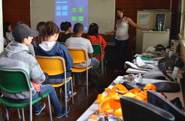Sala de aula no Senac / Foto: Marcelo Gontijo Loura