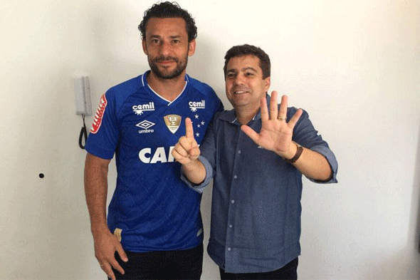 Fred é o reforço anunciado pela Diretoria do Cruzeiro, como presente de Natal para a torcida/Foto: Divulgação