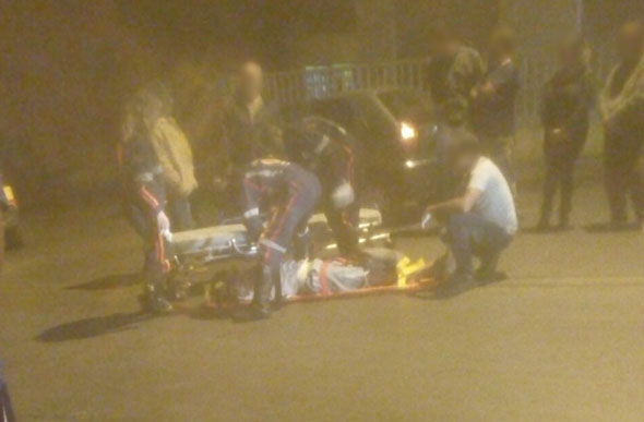 Vítima foi socorrida e encaminhada para o Hospital Municipal / Foto: Enviada por leitor / via WhatsApp