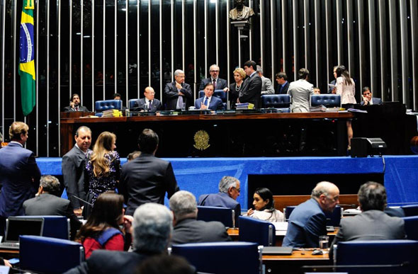 Sessão do Senado de 31 de maio passado, quando foi aprovada a Medida Provisória que originou a Lei / Foto: Jonas Pereira/Agência Senado