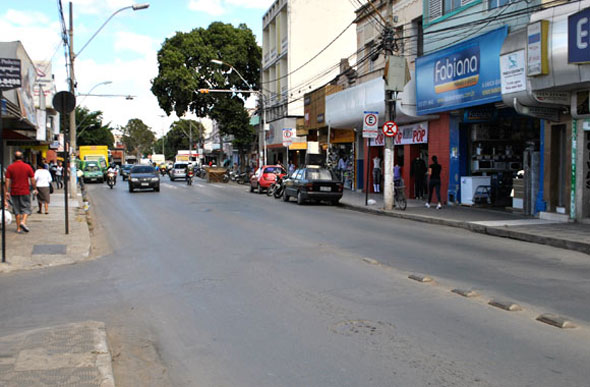 Rua Monsenhor Messias, Centro de Sete Lagoas / Foto: SeteLagoas.com.br