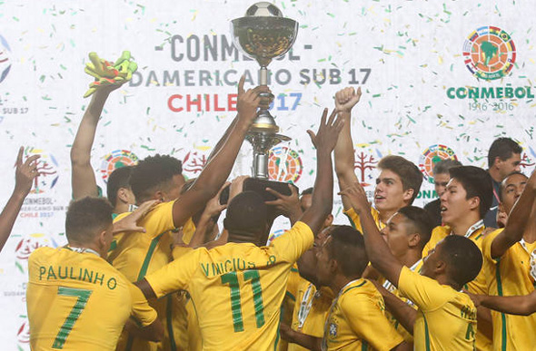 Brasil ganhou o Campeonato Sul-Americano, categoria Sub-17 / Foto: esportes.estadao.com.br