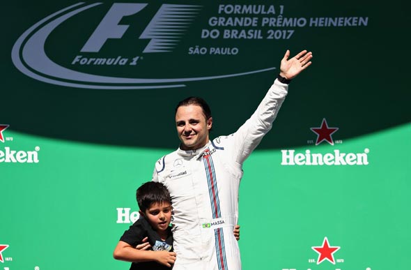 Felipe Massa e seu filho Felipinho / Foto: Globo Esporte