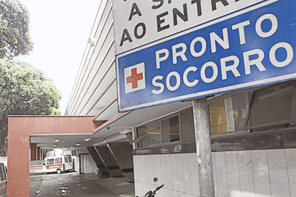 A criança foi atendida no hospital em Ribeirão das Neves/Foto: OT  